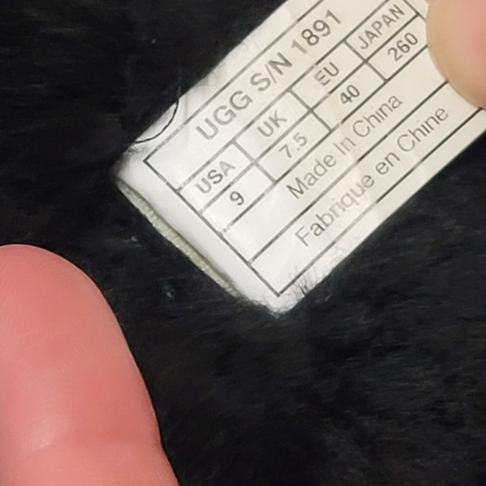 Ugg black suade boots